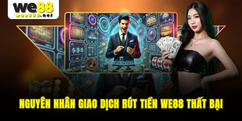 Nguyên nhân giao dịch rút tiền WE88 thất bại