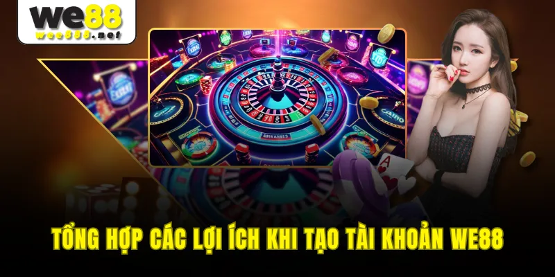 Tổng hợp các lợi ích khi tạo tài khoản WE88